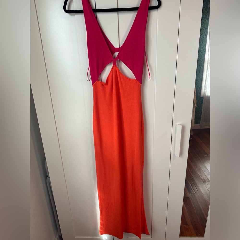 Aiblee color block maxi dress